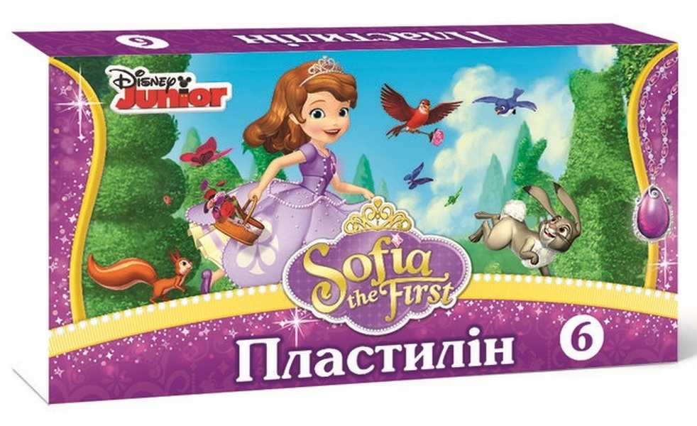 Пластилін Прінцеса Софія 6 кольорів Ранок - фото 1