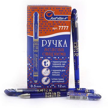 Ручка гелева J_Otten 7778 "Пиши-стирай" синя. Вир: J_Otten - Ручки та олівці