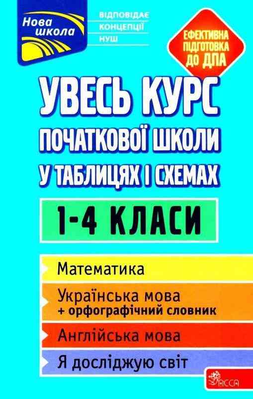 Увесь курс початкової школи у таблицях i схемах 1-4 класи НУШ Жукова О. Асса
