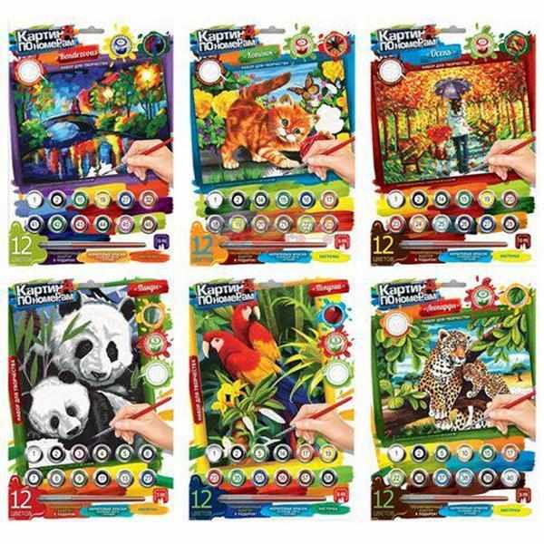 Набір для творчості Картина за номерами міні Danko Toys Набір для творчості Картина за номерами міні Danko Toys - Набори для розмальовування