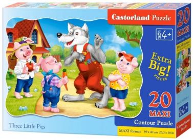 Castorland 20maxi. Three Little Pigs / Три порося - Пазли