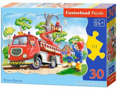 Castorland Puzzle 30. Kitten Rescue / Порятунок кошенят - Пазли