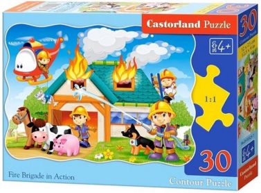 Castorland Puzzle 30. Fire Brigade in Action / Пожежна бригада - Пазли