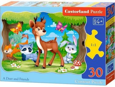 Castorland Puzzle 30. A Deer and Friends / Оленя з друзями - Пазли