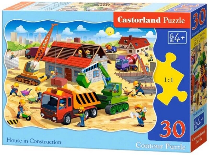 Castorland Puzzle 30. House in construction / Будівництво - фото 1