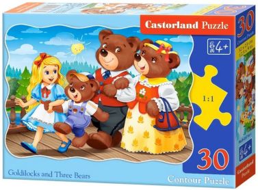 Castorland Puzzle 30. Goldilocks and Three Bears / Златовласка і три ведмеді - Пазли