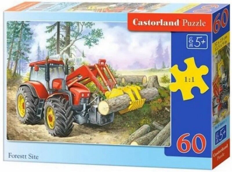 Castorland Puzzle 60 midi. Трактор - фото 1