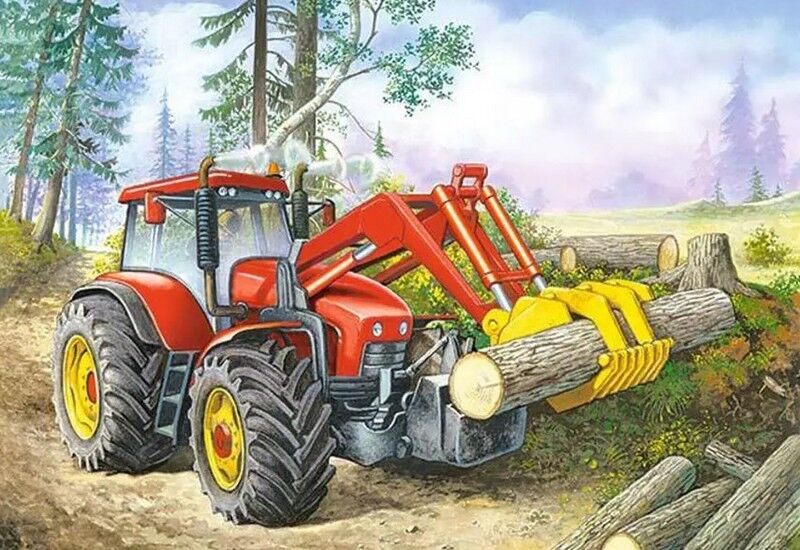 Castorland Puzzle 60 midi. Трактор - фото 2