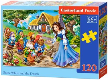 Castorland Puzzle 120 midi. White and the Seven Dwarfs / Білосніжка та сім гномів Castorland Puzzle 120 midi. White and the Seven Dwarfs / Білосніжка та сім гномів - Пазли
