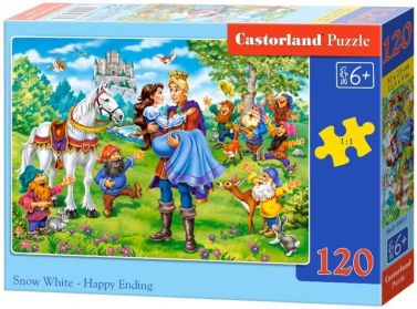 Castorland Puzzle 120 midi. Snow White - Happy Ending / Білосніжка - щасливий кінець Castorland Puzzle 120 midi. Snow White - Happy Ending / Білосніжка - щасливий кінець - Пазли