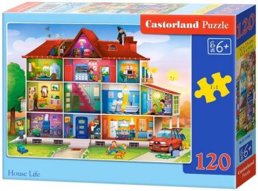 Castorland Puzzle 120 midi. House Life / Домашнє життя Castorland Puzzle 120 midi. House Life / Домашнє життя - Пазли