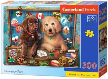 Castorland Puzzle 300. Stowaway Pups / Безквиткові пасажири Castorland Puzzle 300. Stowaway Pups / Безквиткові пасажири - Пазли