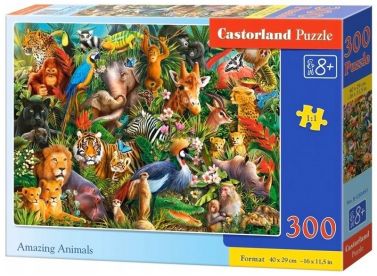 Castorland Puzzle 300. Amazing Animals / Дивовижні тварини Castorland Puzzle 300. Amazing Animals / Дивовижні тварини - Пазли