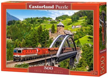 Castorland Puzzle 500. Train on the Bridge / Поїзд на мосту - Пазли