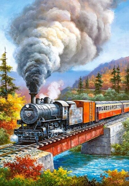Castorland Puzzle 500. Train Crossing / Поїзд - фото 2