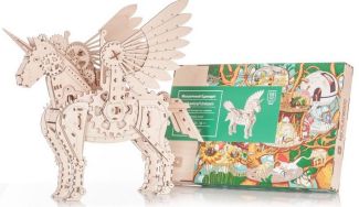 Механічний єдиноріг механічна дерев'яна 3D-модель Механічний єдиноріг механічна дерев'яна 3D-модель - Конструктори