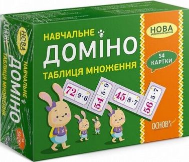Навчальне доміно. Таблиця множення - Математика та логіка