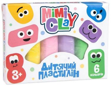 Набір для творчості. Mimi clay. 6 кольорів (великий) вид: Strateg Набір для творчості. Mimi clay. 6 кольорів (великий) вид: Strateg