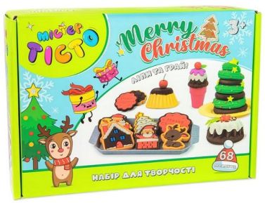 Набір для творчості. Містер тісто. Merry Christmas вид: Strateg - Подарункові набори для дитячої творчості