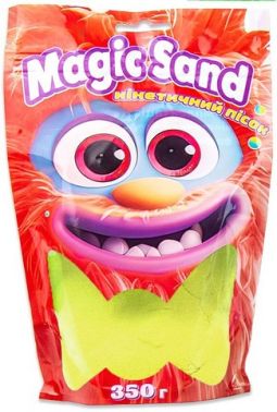 Magic sand. Кінетичний пісок в пакеті жовтий, 350 г Magic sand. Кінетичний пісок в пакеті жовтий, 350 г