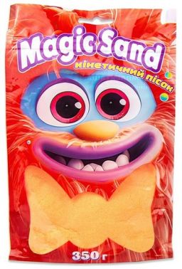 Magic sand. Кінетичний пісок в пакеті помаранчевий, 350 г Magic sand. Кінетичний пісок в пакеті помаранчевий, 350 г