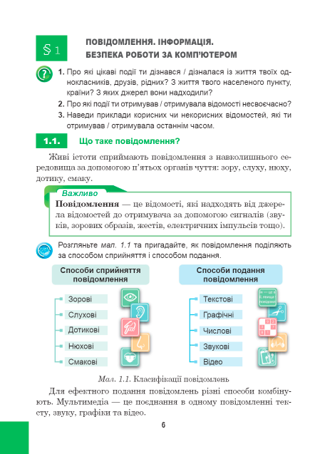 Підручник Інформатика 5 клас НУШ Авт: Глинський Я. Лисобей Л. Вид-во: Астон - фото 7