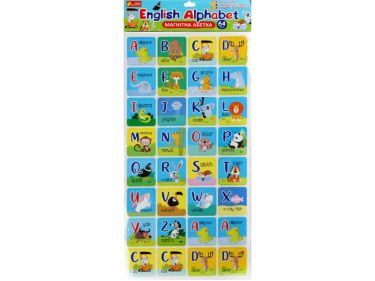 Магнітна абетка ENGLISH ALPHABET 64 літери 2+Ранок Магнітна абетка ENGLISH ALPHABET 64 літери 2+Ранок - Англійська мова для Дошкільнят