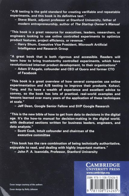 Trustworthy Online Controlled Experiments: A Practical Guide to A/B Testing 1st Edition, Ron Kohavi, Diane Tang, Ya Xu, Cambridge university press - фото 2