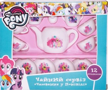 Чайний сервіз "Чаювання у Понівілі" 12 предметів. Ігровий набір TM My Little Pony - Іграшкові набори, меблі, пристрої, транспорт
