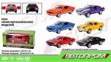 Моделька автомобіля "Dodge/Ford" зі звуком та світлом Моделька автомобіля "Dodge/Ford" зі звуком та світлом