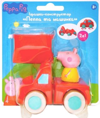 Іграшка-конструктор для ванни "Пеппа та машинка". Ігровий набір TM Peppa Pig Іграшка-конструктор для ванни "Пеппа та машинка". Ігровий набір TM Peppa Pig - Іграшкові набори, меблі, пристрої, транспорт