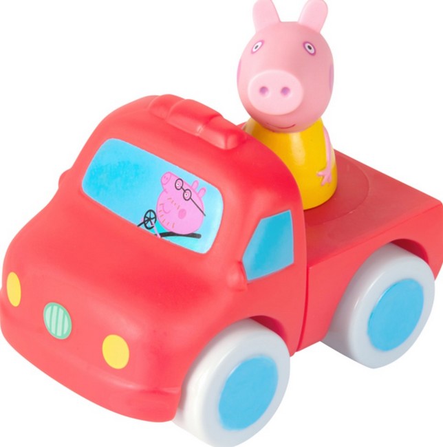 Іграшка-конструктор для ванни Пеппа та машинка. Ігровий набір TM Peppa Pig - фото 2