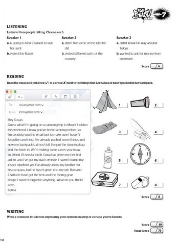 Збірник тестів Англійська мова Test Booklet Full Blast Plus for Ukraine 7 клас НУШ Авт: Г.К. Мітчелл Марілені Малкоґіанні Вид-во: MM Publications - фото 6