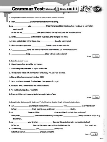 Збірник тестів Англійська мова Test Booklet Full Blast Plus for Ukraine 7 клас НУШ Авт: Г.К. Мітчелл Марілені Малкоґіанні Вид-во: MM Publications - фото 7
