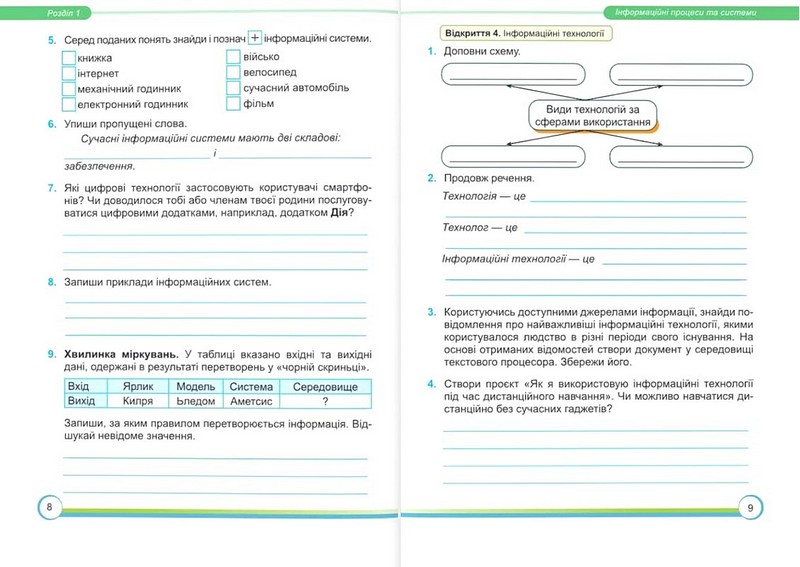 Робочий зошит Інформатика 6 клас НУШ За програмою Н. Морзе О. Барни Авт: О. Антонова С. Мартинюк Вид-во: Підручники і посібники - фото 6