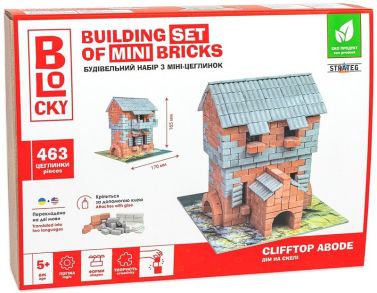Дім на скелі. Будівельний набір для творчості з міні-цеглинок BLOCKY - Конструктори