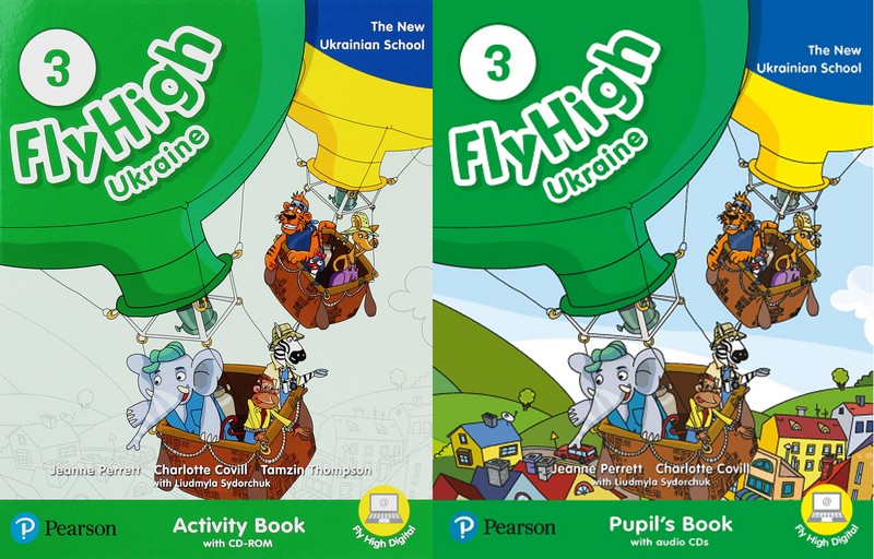 Комплект Fly High Ukraine 3 Activity Book + Pupils Book Авт: Jeanne Perrett Charlotte Covill Liudmyla Sydorchuk Tamzin Thompson Вид-во: Pearson - фото 1