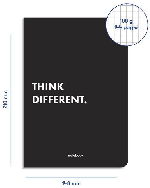 Блокнот Think Different чорний Вид-во: ORNER - фото 2