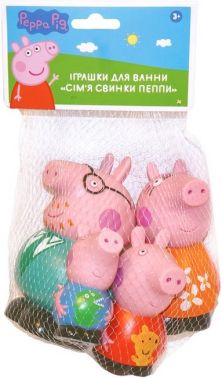 Іграшки для ванни "Сім’я свинки Пеппи" Ігровий набір TM "Peppa Pig" - Іграшкові набори, меблі, пристрої, транспорт