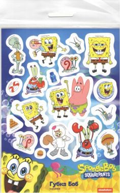 Наліпки "Губка Боб" ТМ "SpongeBob SquarePants" - Зошити з наліпками