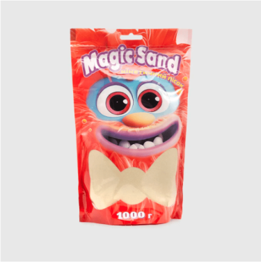 Magic sand Кінетичний пісок класичний в пакеті, 1000 г Magic sand Кінетичний пісок класичний в пакеті, 1000 г - Подарункові набори для дитячої творчості