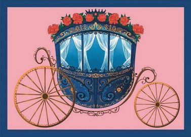 Листівка вітальна «Синя карета» Листівка вітальна «Синя карета»