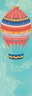 Закладка для книги «Рожева повітряна куля» - Закладки для книг та настільні підкладки