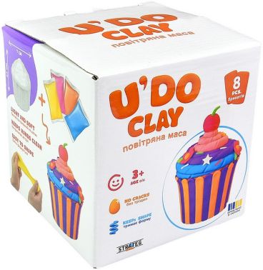 Набір для творчості "U'DO Clay" Кекс Вид-во: Strateg Набір для творчості "U'DO Clay" Кекс Вид-во: Strateg - Подарункові набори для дитячої творчості