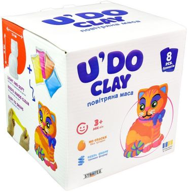 Набір для творчості "U'DO Clay" Котик Вид-во: Strateg Набір для творчості "U'DO Clay" Котик Вид-во: Strateg - Подарункові набори для дитячої творчості