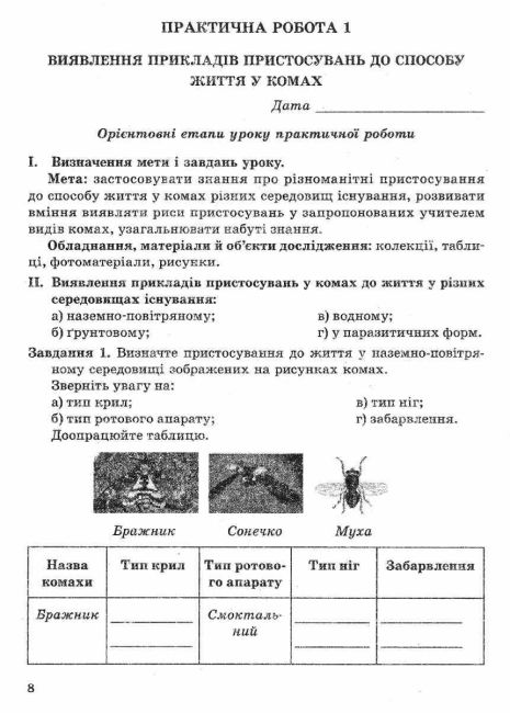 Тест-контроль Біологія 7 клас Нова програма Авт: Яковлева Є.В. Сало Т.О. Сало О.В. Вид-во: Весна - фото 8