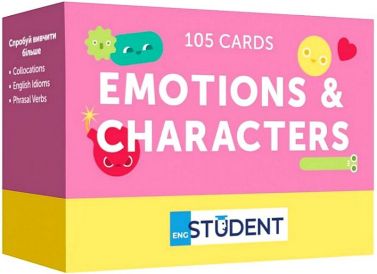 Emotions & Characters 105 Cards Вид-во: English Student Emotions & Characters 105 Cards Вид-во: English Student - Демонстраційні картки для вивчення Англійської