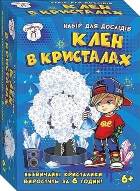 Набір для дослідів Клен в кристалах Білий Вид-во: Ранок Креатив Набір для дослідів Клен в кристалах Білий Вид-во: Ранок Креатив - Наукові експеременти