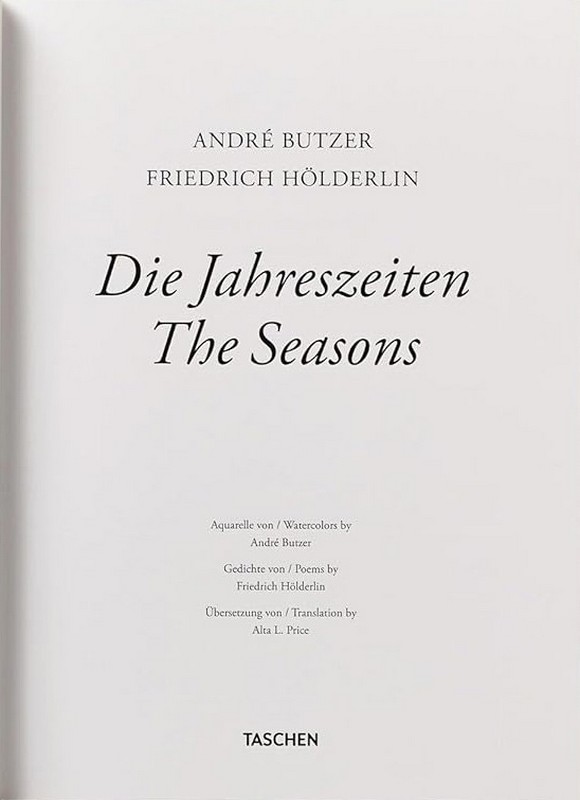 Andre Butzer. Friedrich Holderlin. Die Jahreszeiten / The Seasons - фото 2