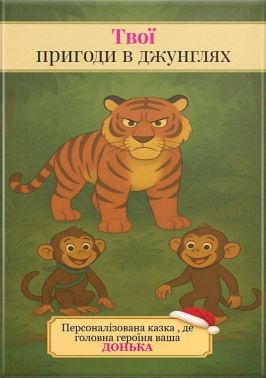 Твої пригоди в джунглях Персоналізована казка, де головна героїня ваша донька. Вид-во: Family Store Твої пригоди в джунглях Персоналізована казка, де головна героїня ваша донька. Вид-во: Family Store - Книжки для Творчості